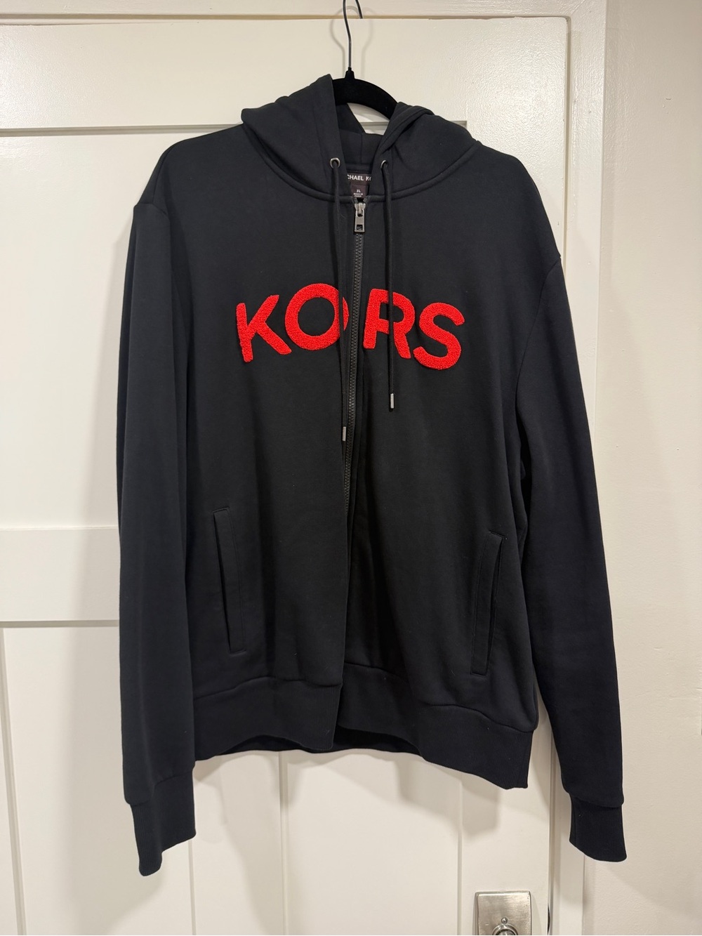 Men’s Michael Kors Black Zip-Up Hoodie